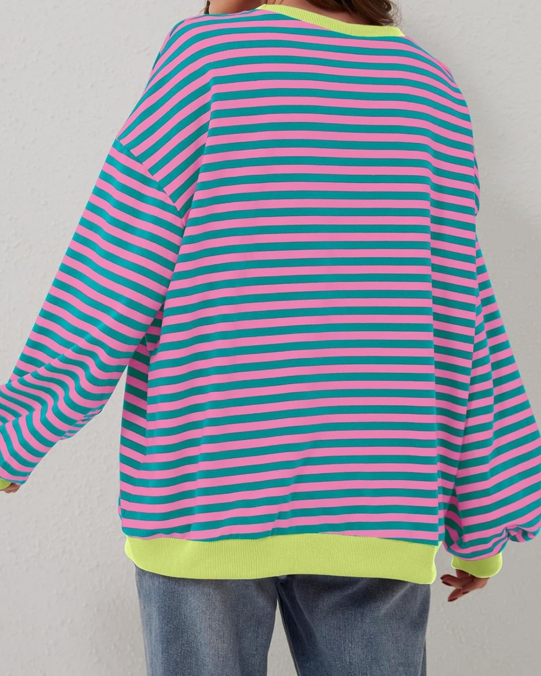 ROXANNE™ - Sudadera extragrande a rayas