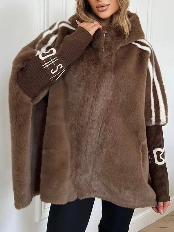 Ellah – Oversized Wintermantel aus Kunstpelz