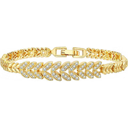 Everleaf-Tennisarmband | Gold