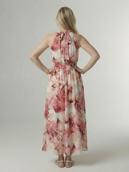 Sylin | Samlet halter midi-kjole