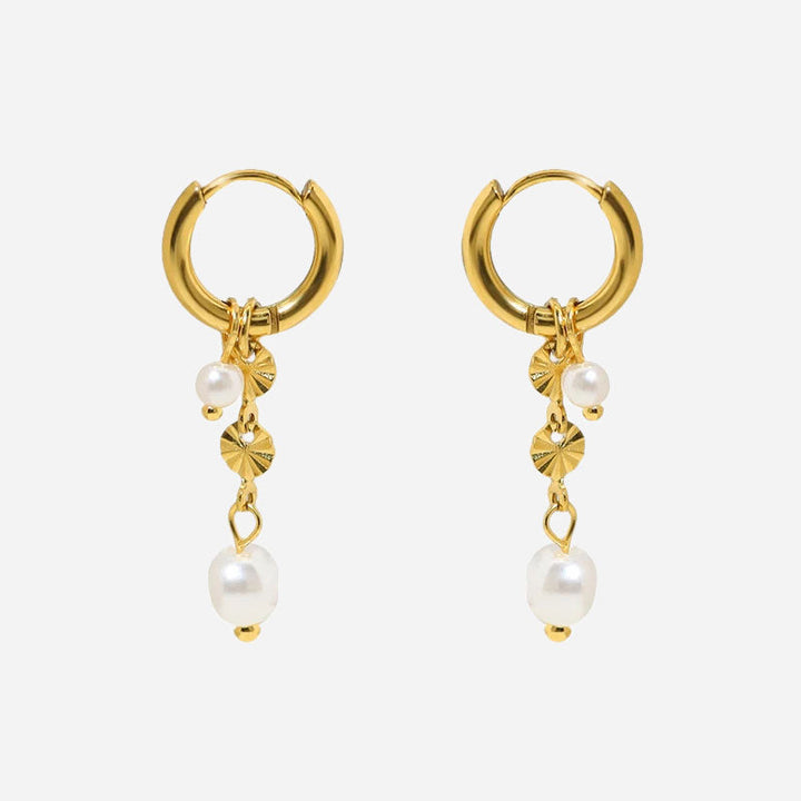 Lyannette | Sunburst øreringe i 18K guld