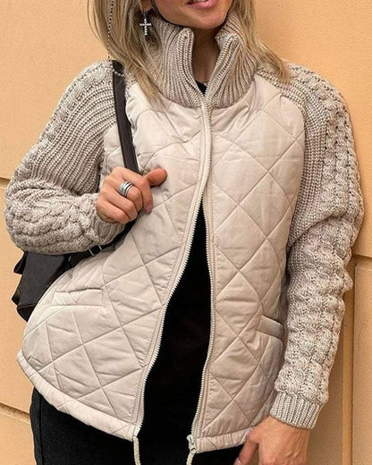 Victoria | Chaqueta elegante de punto y fusión
