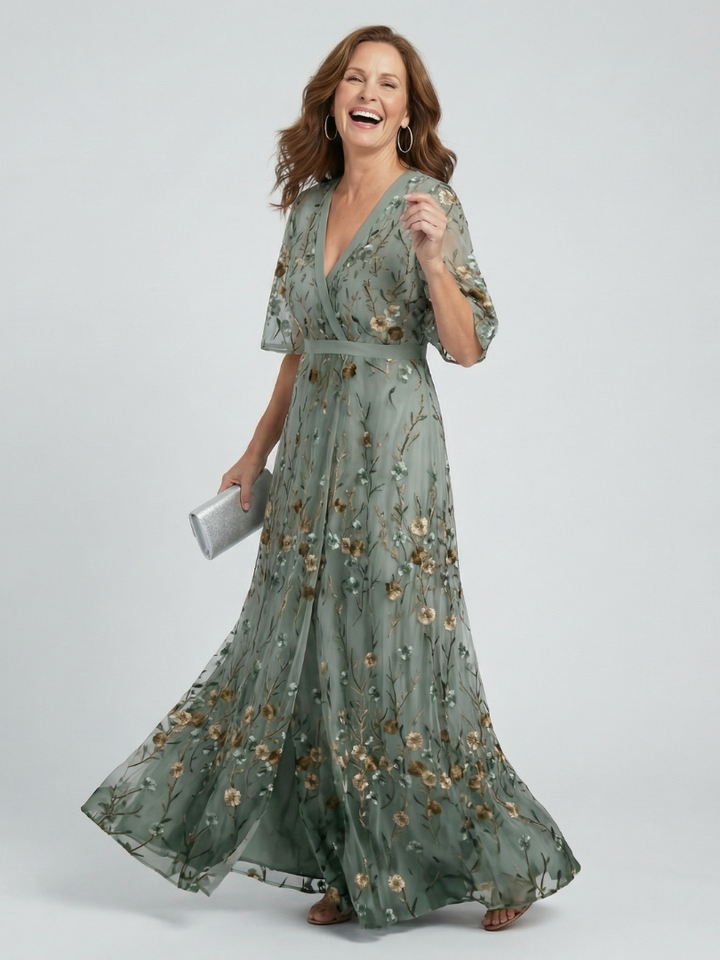 Selora | Halter Bloom Flow Maxi Kjole