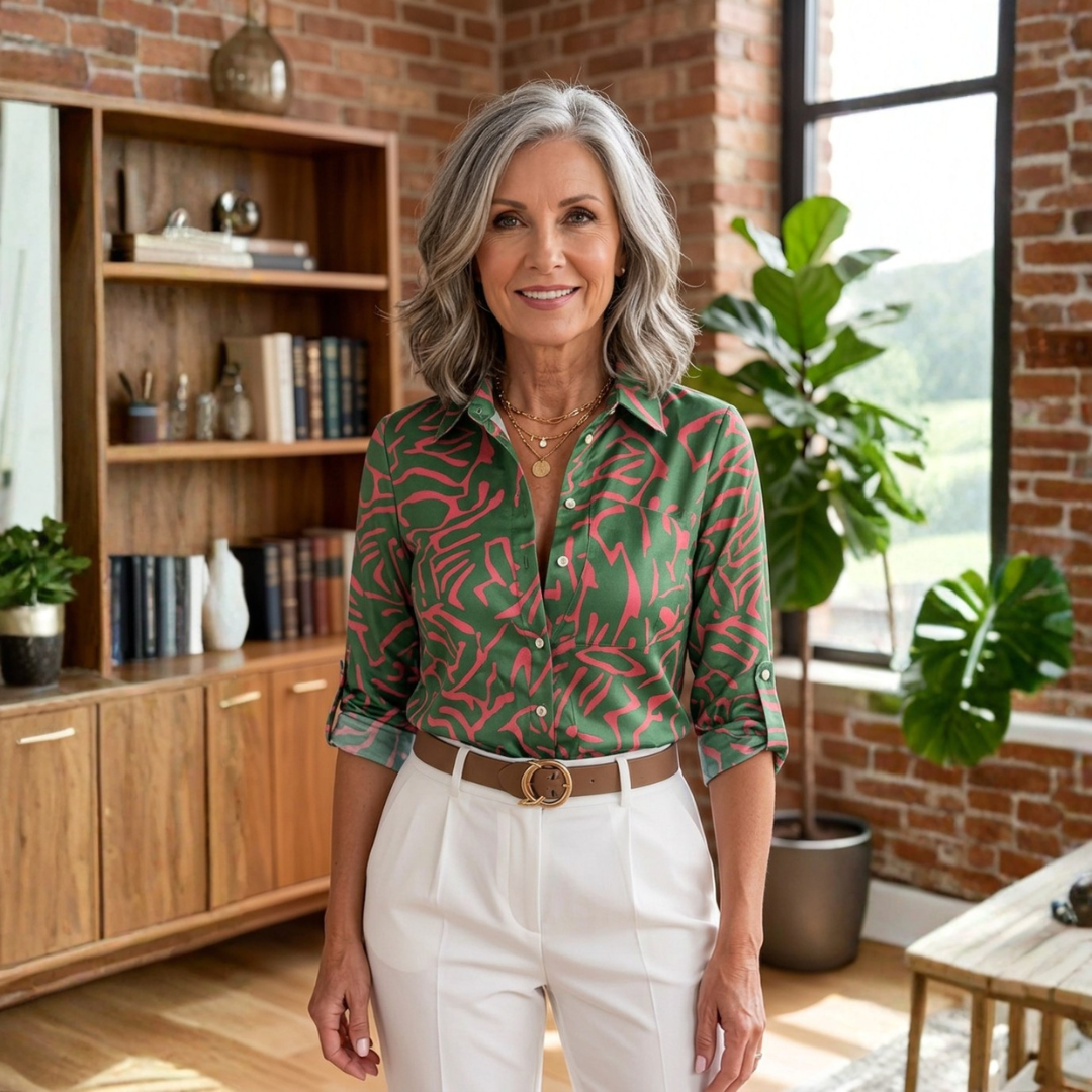 Sofia | Langærmet T-shirt med Print
