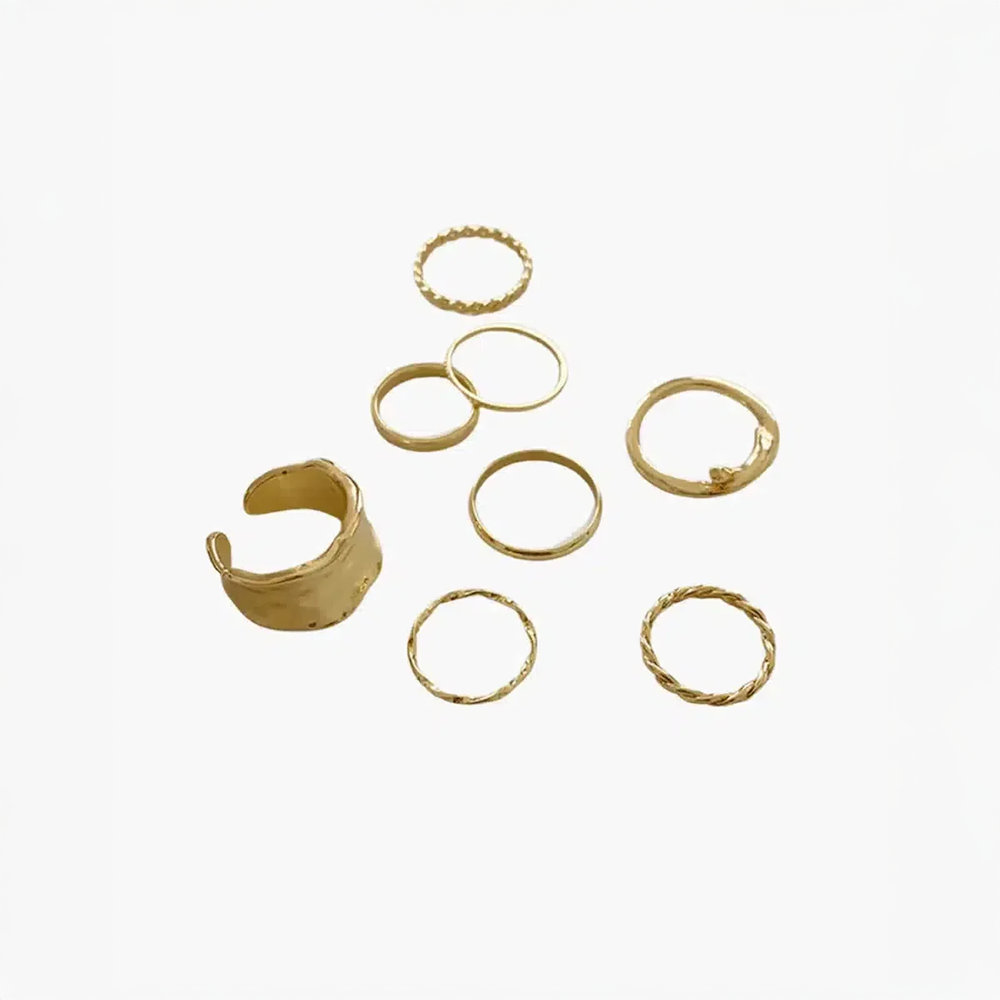 Lorienna | Sæt med minimalistiske og elegante ringe