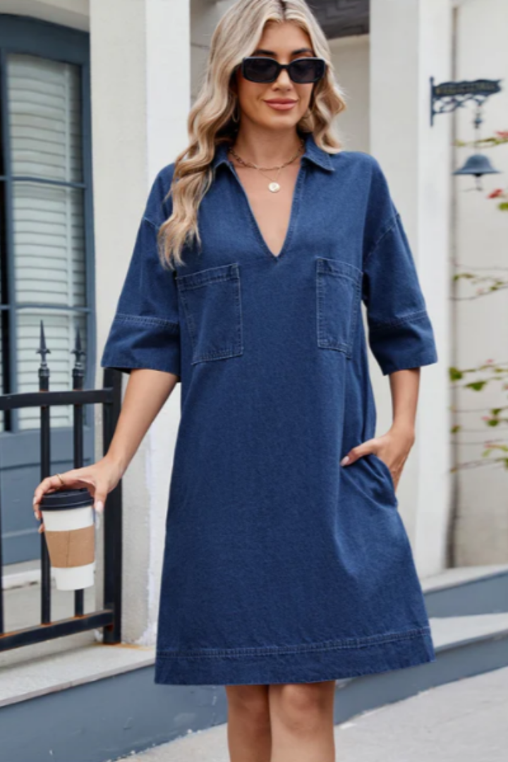 Jade | Vestido casual de mezclilla
