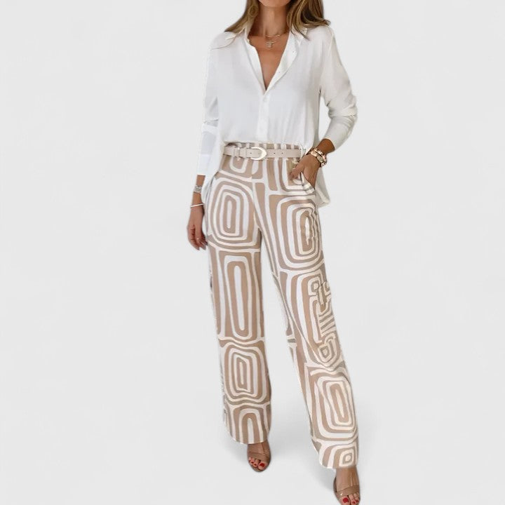 Kira | Conjunto Elegante de Dos Piezas (INCLUYE UN CINTURÓN GRATIS)