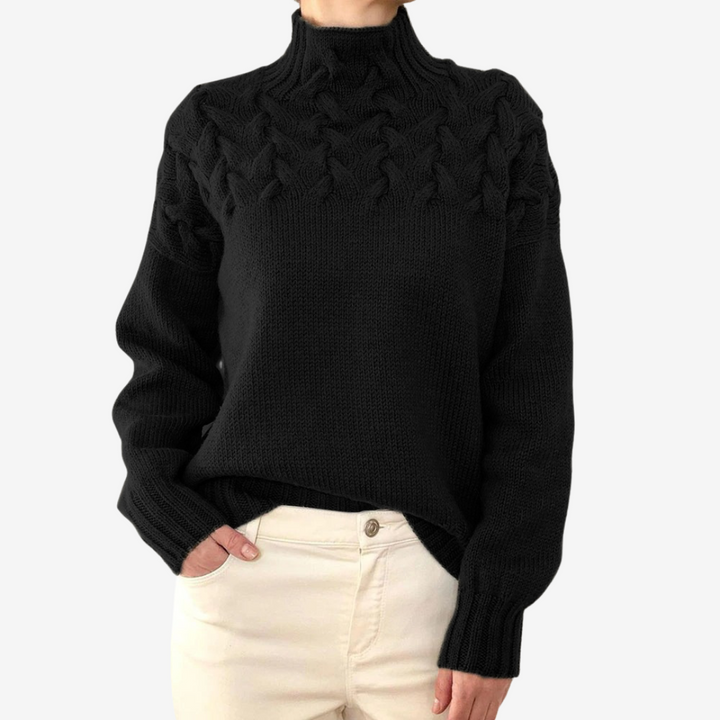 Alaïs™ rullekravesweater