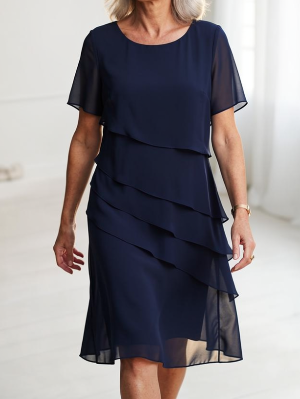 Linda | Elegant Komfort Ruffle Kjole