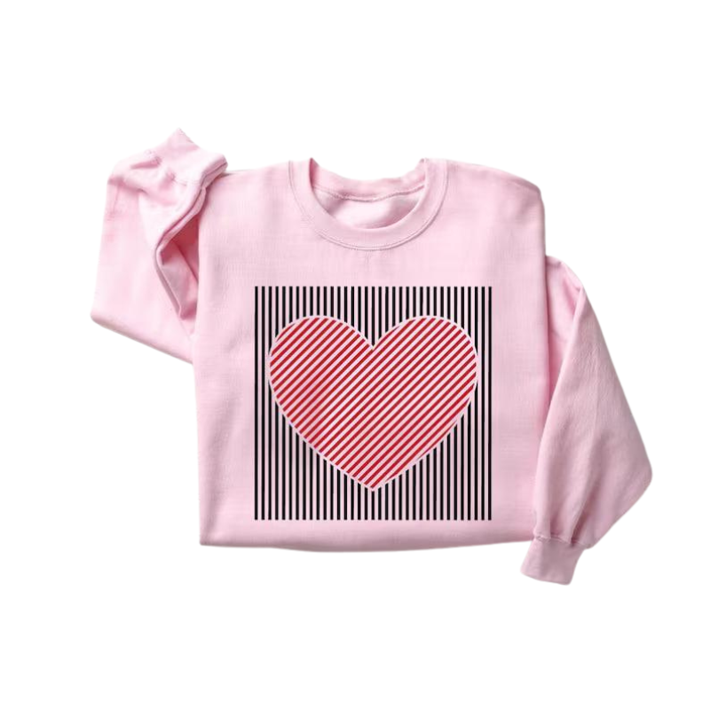 MAGGIE™ – Sudadera linda retro con corazón para San Valentín
