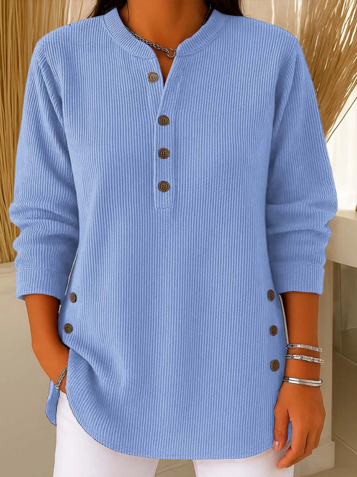 Eden | Henley-Tunika mit Knopfleiste