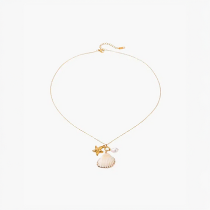 Avelia | Collar Estrella de Mar y Perla en Encanto Marítimo