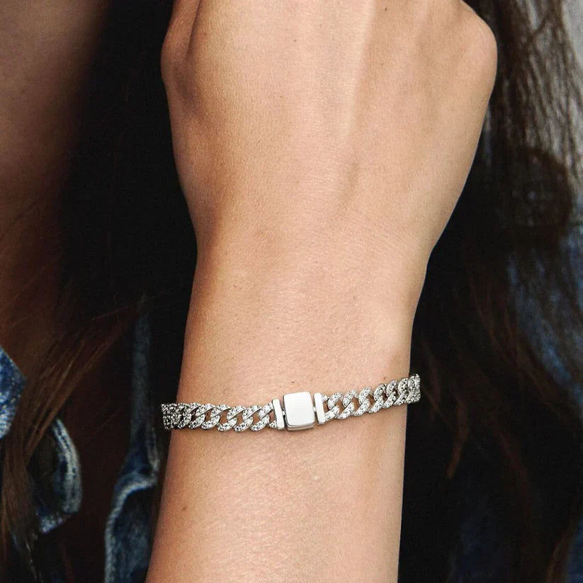 Pulseira de Moissanita Cubana