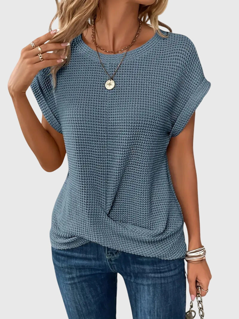 Isa™ | Blusa Elegante com Gola Careca