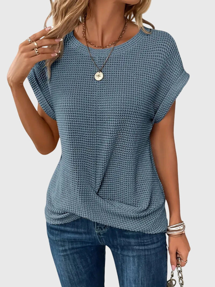 Isa™ | Blusa Elegante com Gola Careca