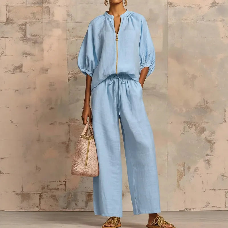 Emelia | Women's Solid Color 2-Piece Tracksuit
