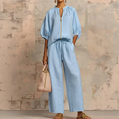 Emelia | Women's Solid Color 2-Piece Tracksuit