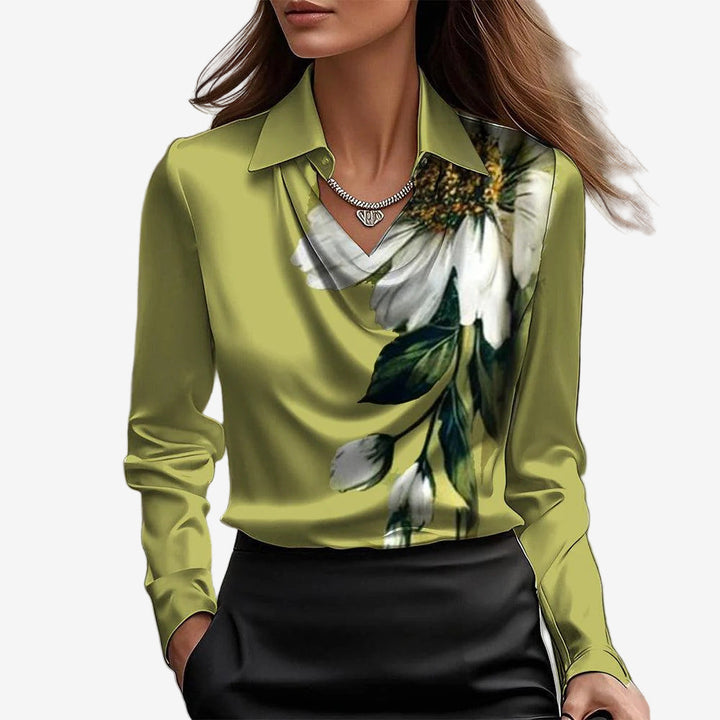 Elira™ Bluse med halstørklædekrave