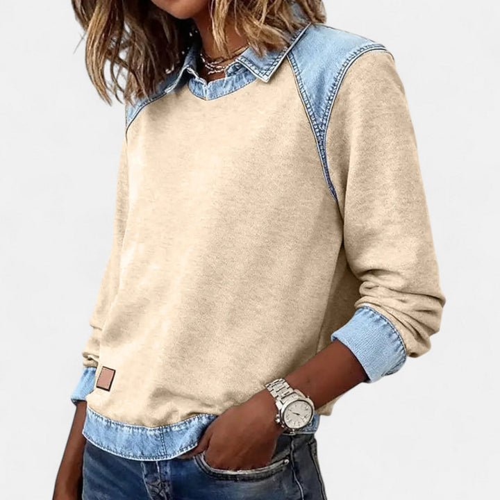 Modischer Langarmshirt