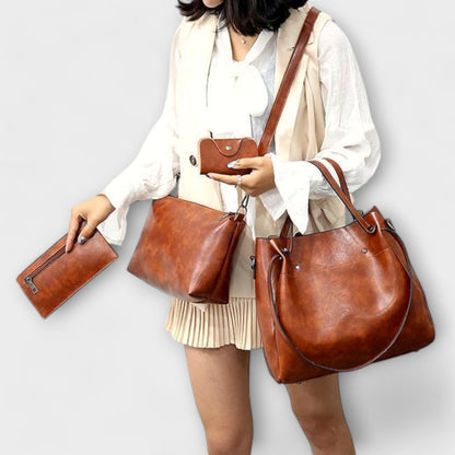 Olivia - Juego de 4 bolsos vintage