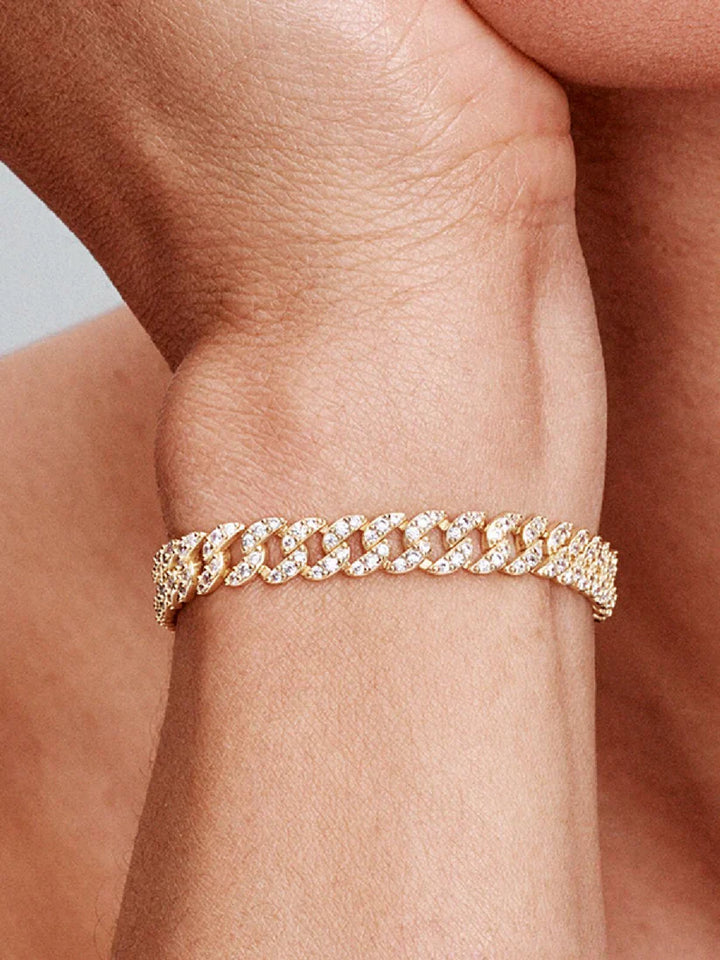 Pulseira de Moissanita Cubana