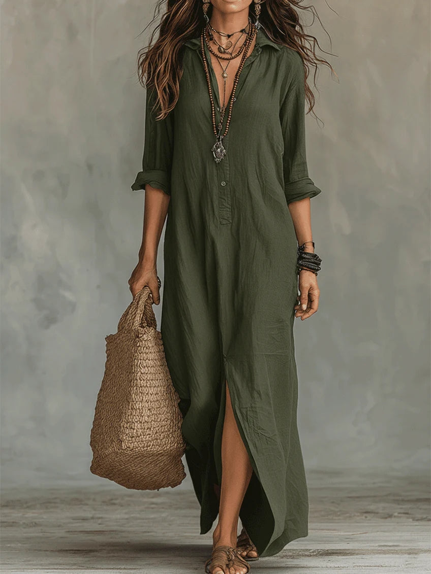 WILLOW | Vestido Maxi Sin Esfuerzo Silueta Favorecedora Uso Diario Versátil
