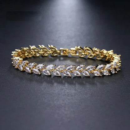 Nemorina Foliora Armband | Weißgold