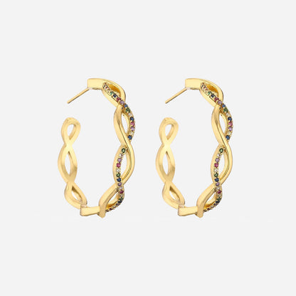 Julenyssa | Wave øreringe 18K guld