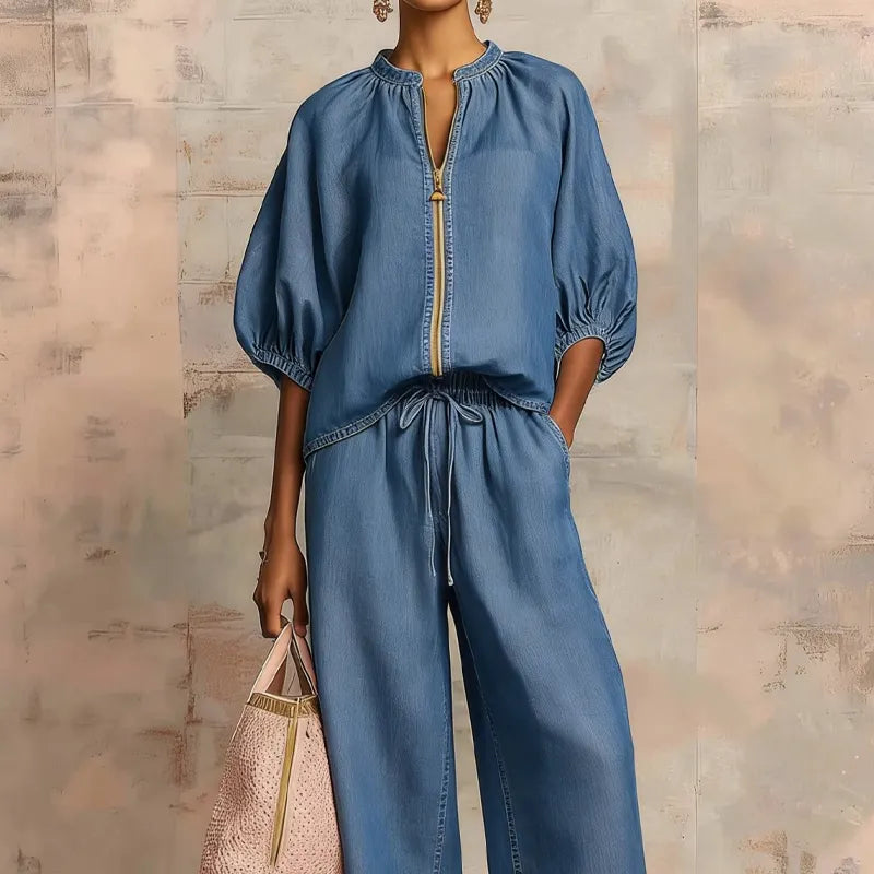 Emelia | Women's Solid Color 2-Piece Tracksuit