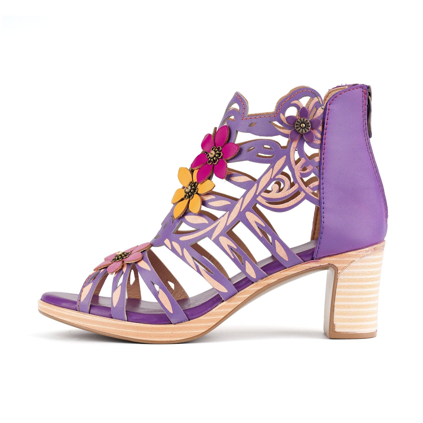 Blooming Vine Romantic Cutout Sandals