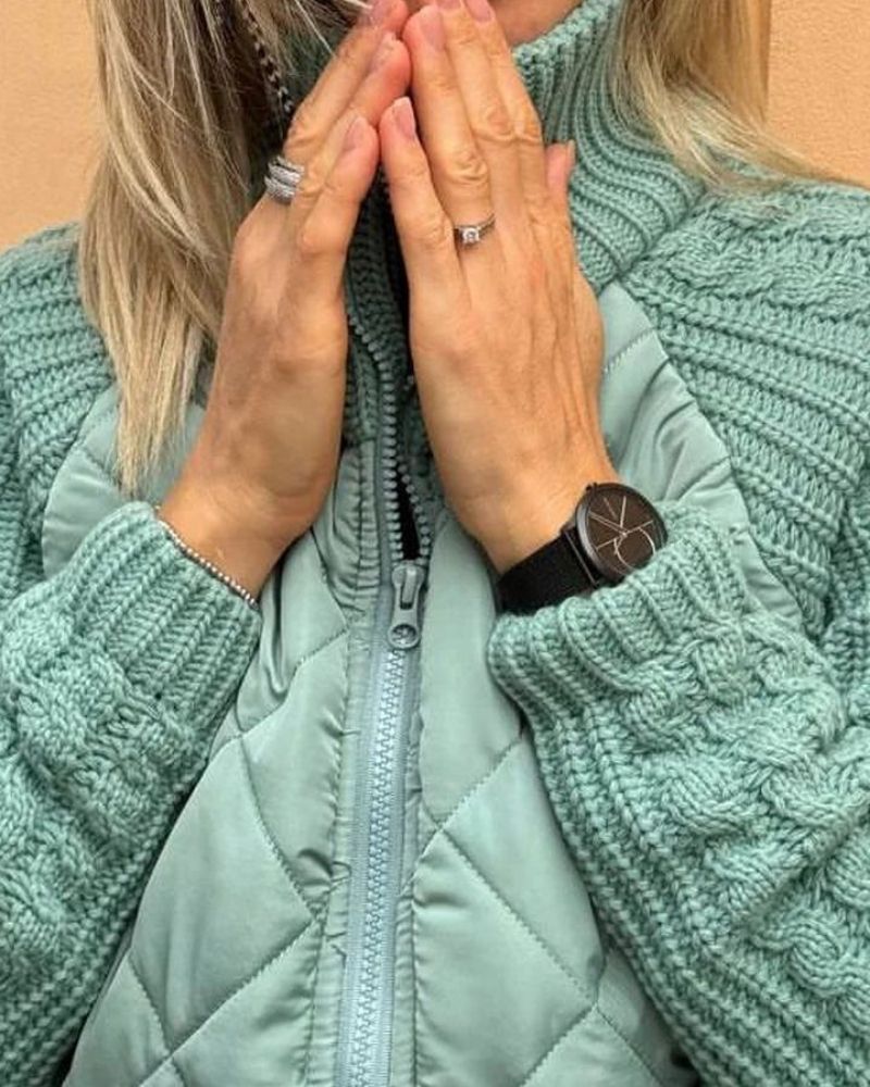 Victoria | Chaqueta elegante de punto y fusión