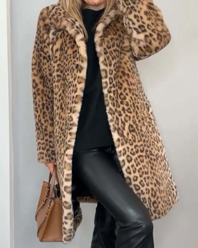 Mariotte - Eleganter Leopardenmantel