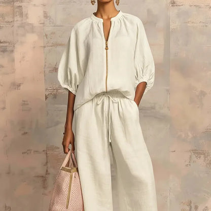 Emelia | Women's Solid Color 2-Piece Tracksuit