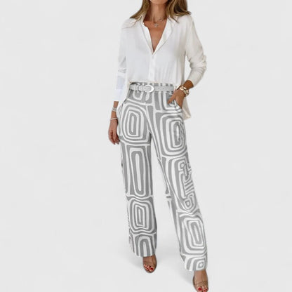 Kira | Conjunto Elegante de Dos Piezas (INCLUYE UN CINTURÓN GRATIS)