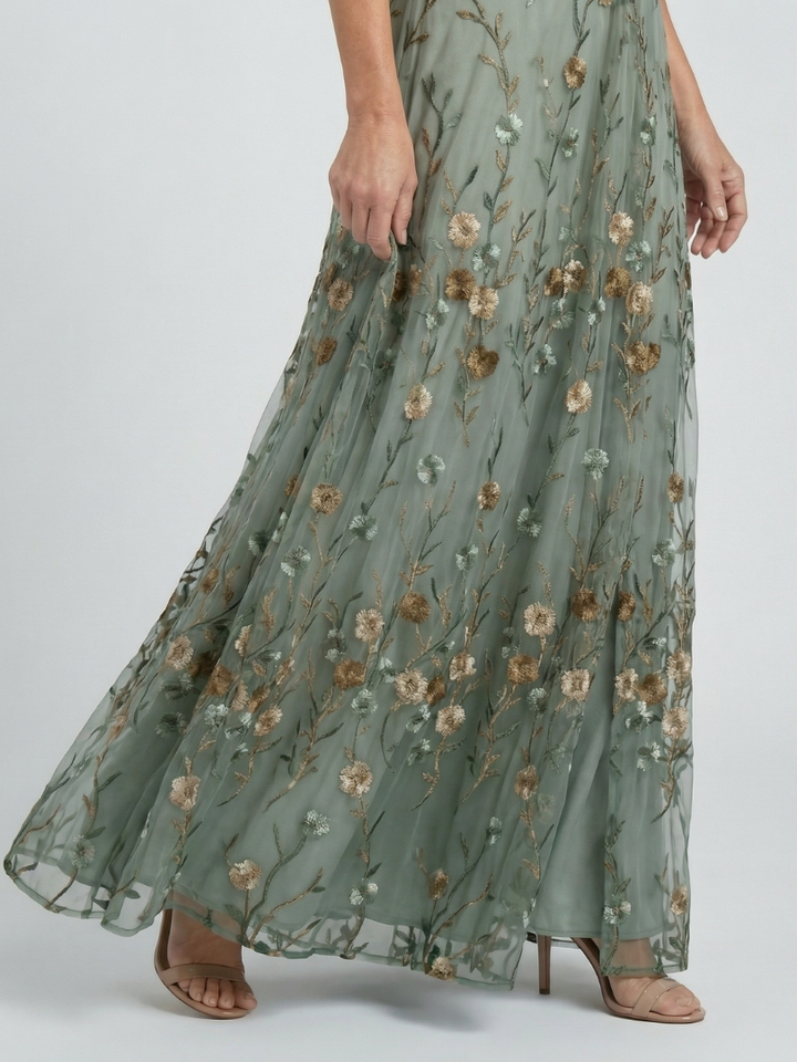 Selora | Halter Bloom Flow Maxi Kjole