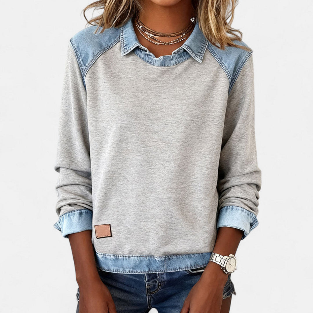 Modischer Langarmshirt