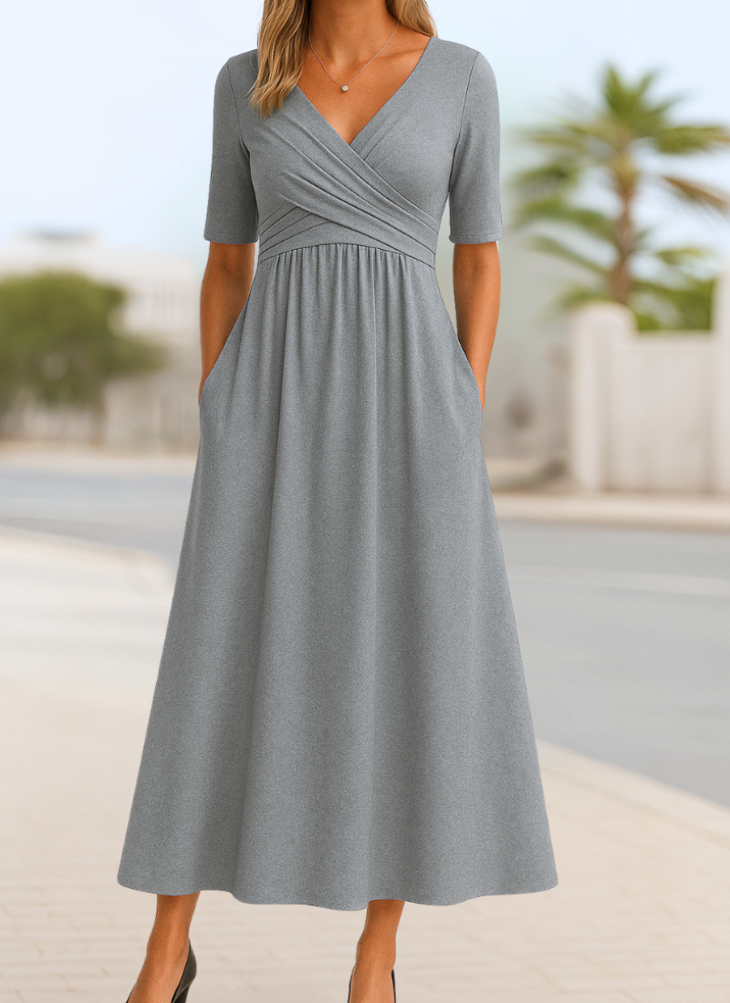 Vestido cruzado elegante