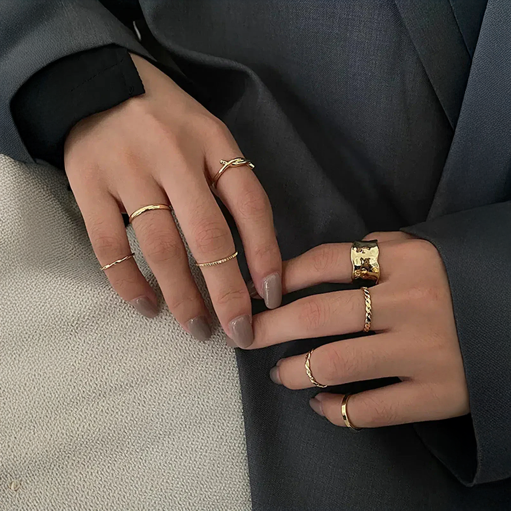 Lorienna | Juego de Anillos Minimalistas y Elegantes