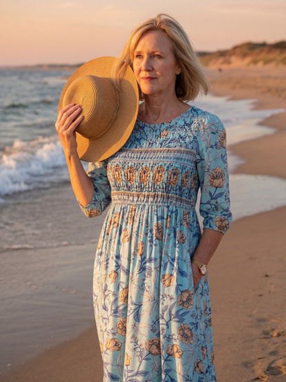 Halia | Meadow Gather Midi-kjole