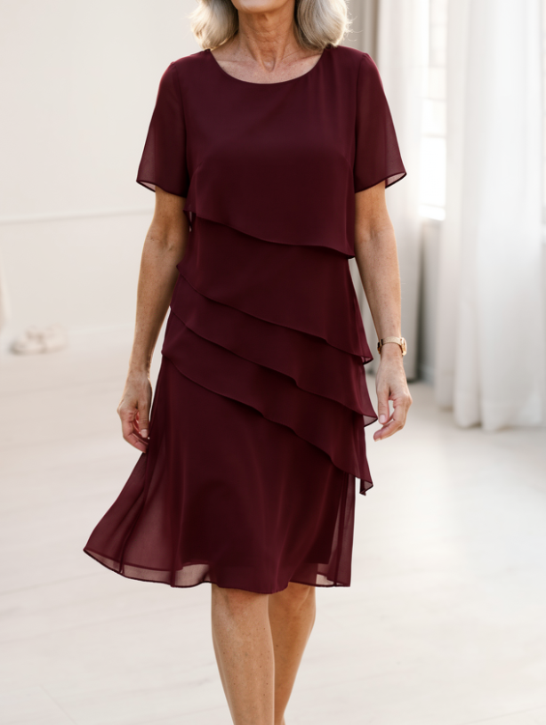 Linda | Elegant Komfort Ruffle Kjole