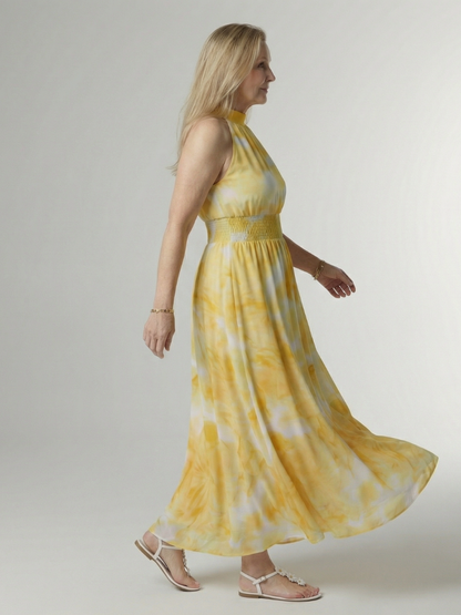 Sylin | Samlet halter midi-kjole
