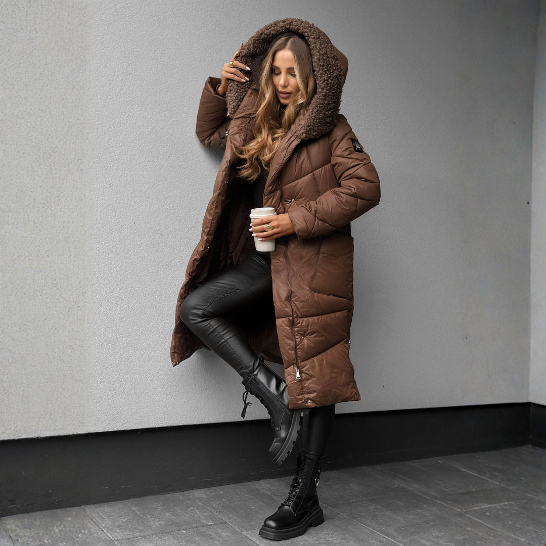 Tahlia – Abrigo acolchado con capucha