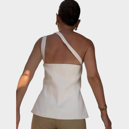 Modern One-Shoulder Asymmetrical Top