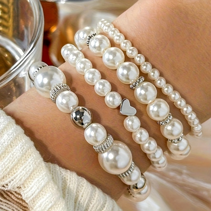 Perlen-Herz-Armband-Set
