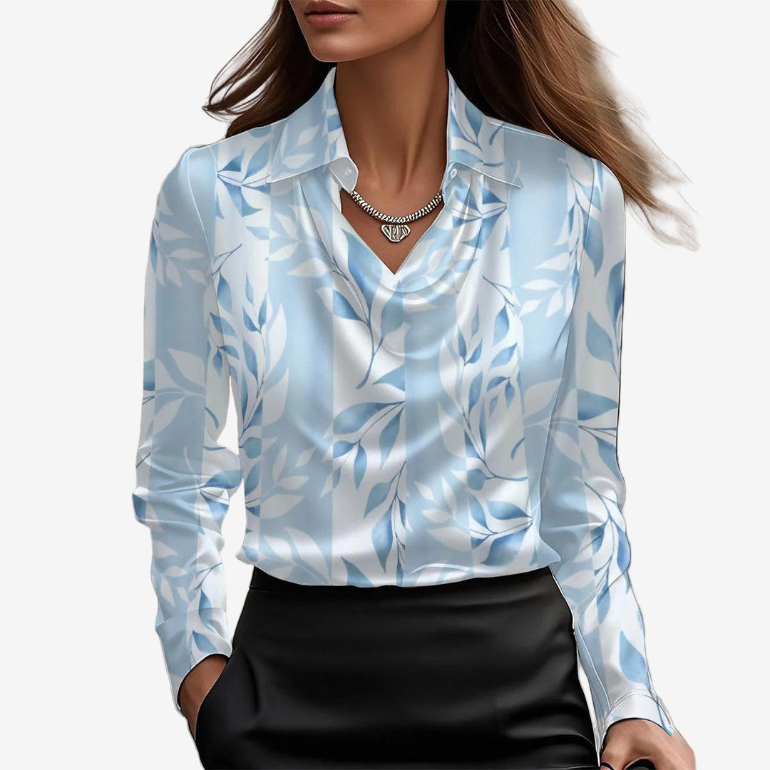 Elira™ Bluse med halstørklædekrave
