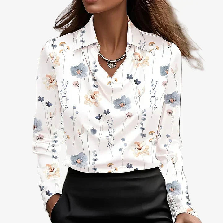 Elira™ Bluse med halstørklædekrave
