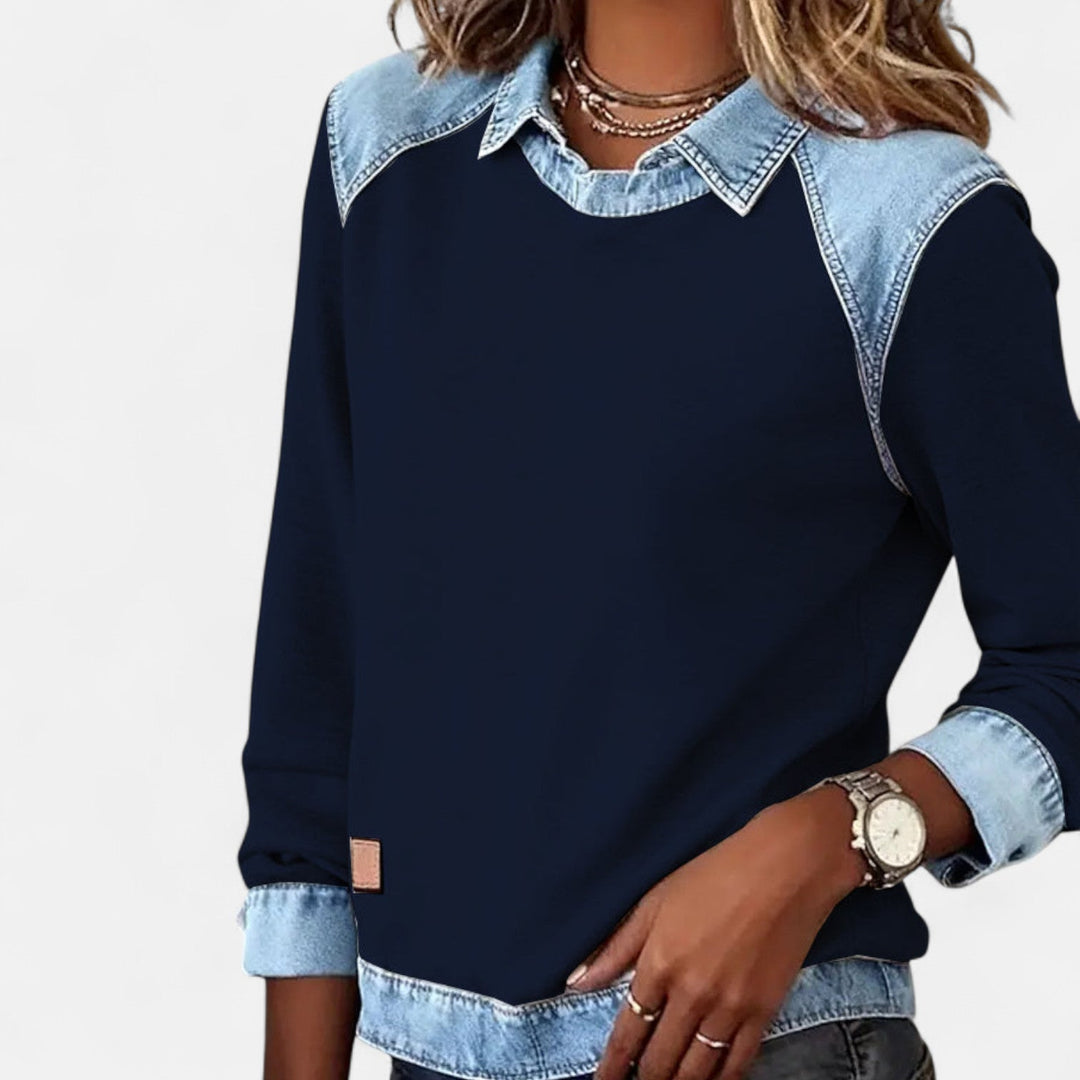 Modischer Langarmshirt