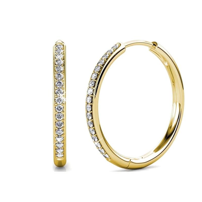 Brincos Sorel Pave | Ouro branco