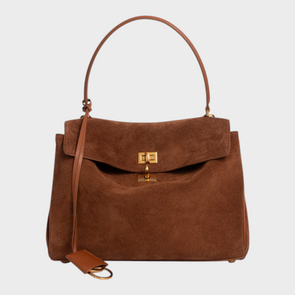 Libby | Minimalistische luxuriöse Handtasche aus weichem Leder