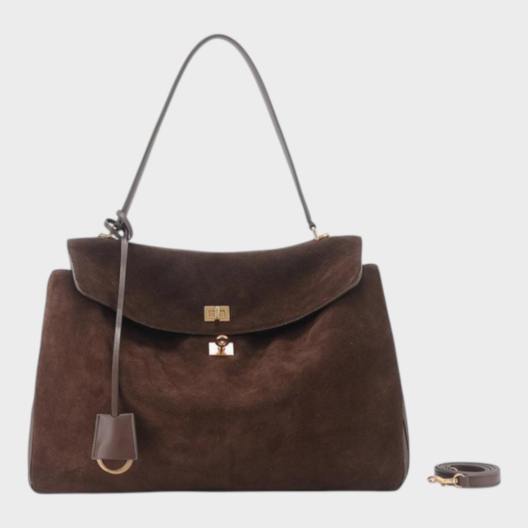 Libby | Minimalistische luxuriöse Handtasche aus weichem Leder